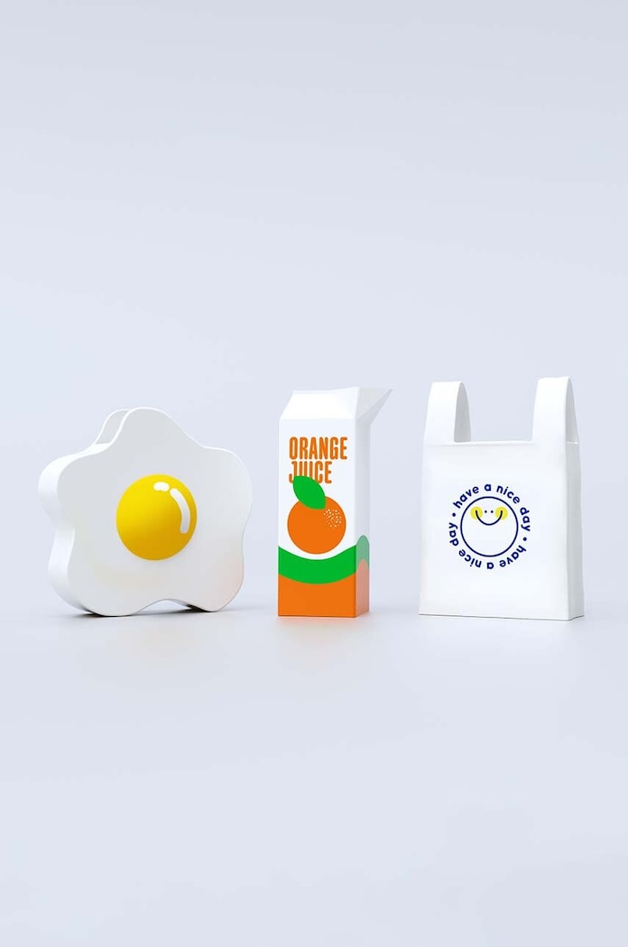 Σαλόνι και υπνοδωμάτιο Διακοσμητικό βάζο Fluid Market Plastic Bag Vase AAVSEPLBBAG πολύχρωμο