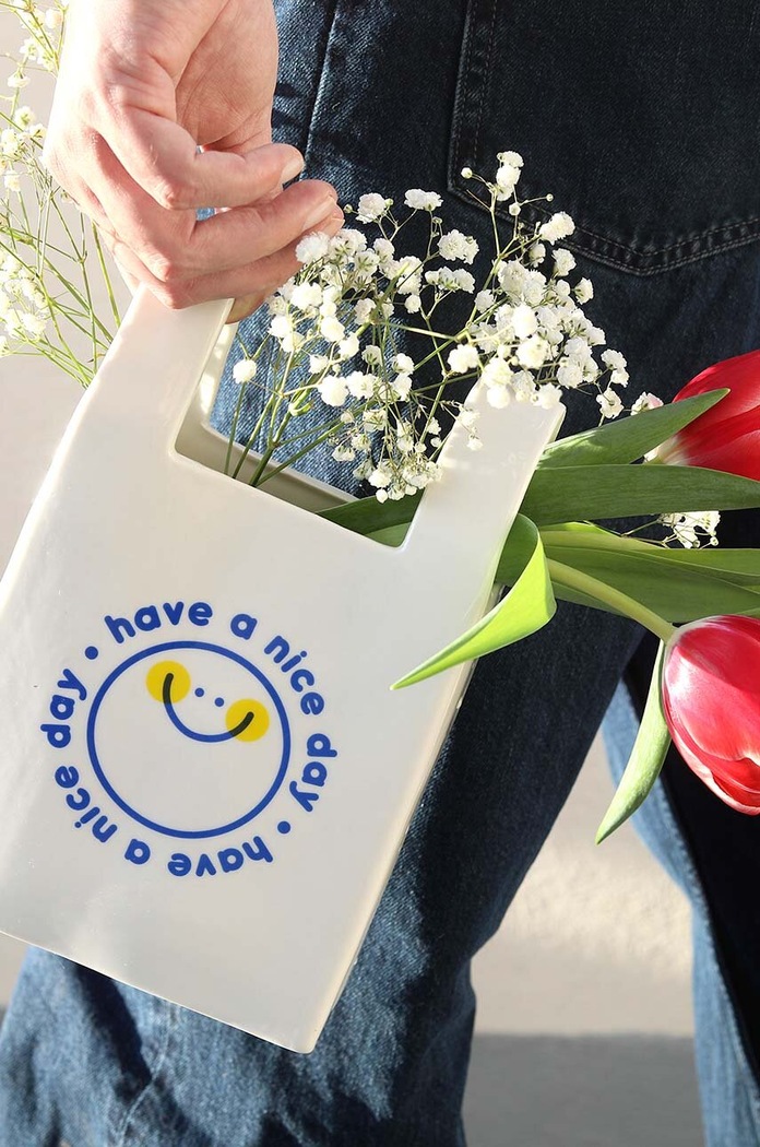 Διακοσμητικό βάζο Fluid Market Plastic Bag Vase πολύχρωμο AAVSEPLBBAG