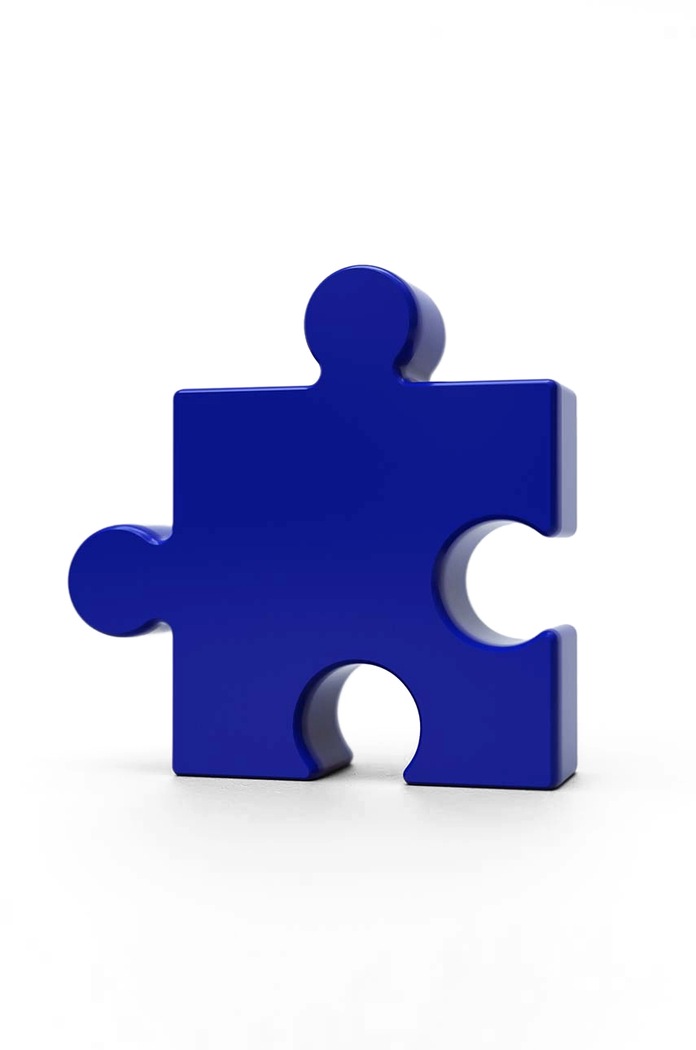 Декоративна ваза Fluid Market Blue Puzzle Vase темно-синій AAVSEPUZZLEBLUE