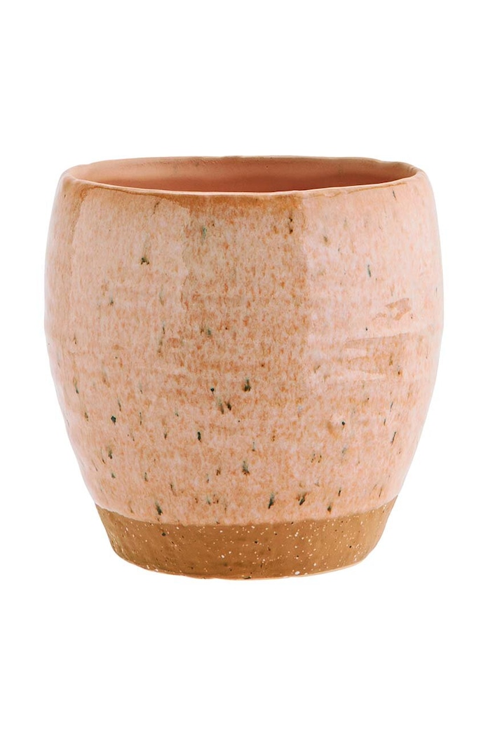 Madam Stoltz Osłonka na doniczkę Stoneware różowy HY15639.16