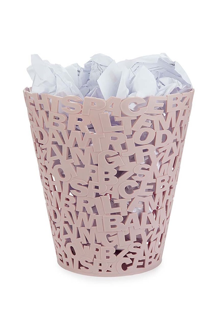 Odpadkový kôš Balvi Letters ružová 27858