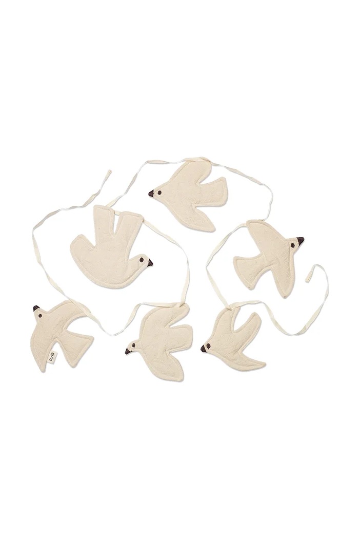 ferm LIVING decoratiune de perete Swif Bird Garland bej 1104268641