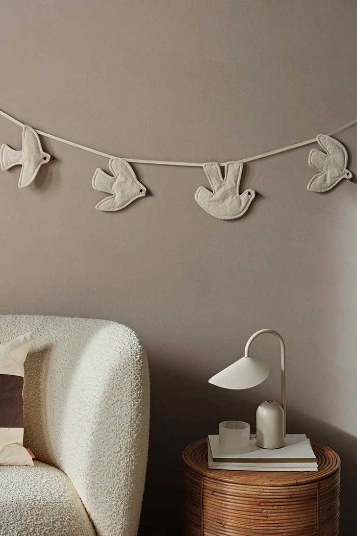 ferm LIVING decoratiune de perete Swif Bird Garland 1104268641 bej AA00
