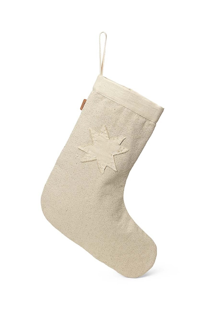ferm LIVING karácsonyi zokni Vela Christmas Stocking bézs 1104267535