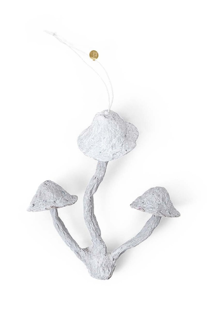 Blagdanski ukras ferm LIVING Mushroom Ornament bijela 1104267523
