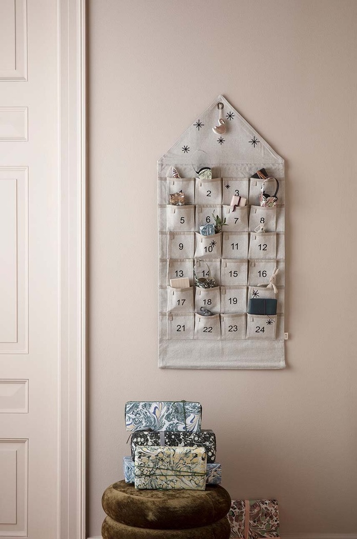Ημερολόγιο advent για παιδιά ferm LIVING Star Christmas Calendar μπεζ 1005192761