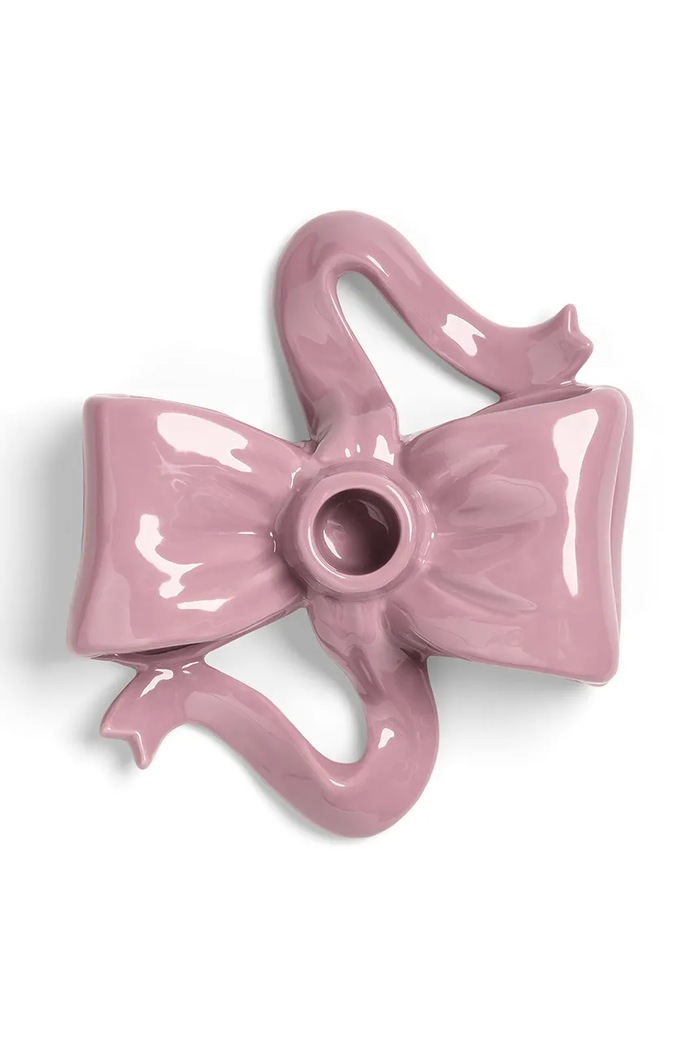 Salon i sypialnia &k amsterdam świecznik dekoracyjny ribbon pink 1520.03 różowy