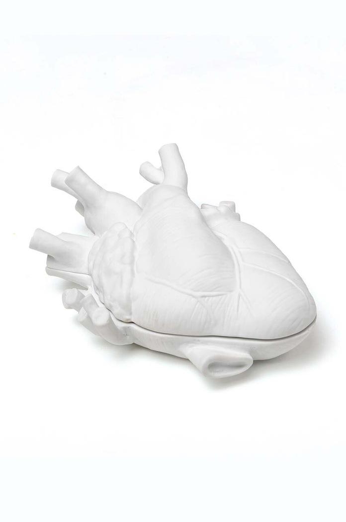 Seletti recipient cu capac Love in a box alb 09918