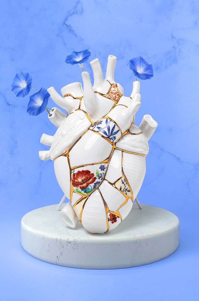 Seletti wazon dekoracyjny Love in Bloom Kintsugi 09929