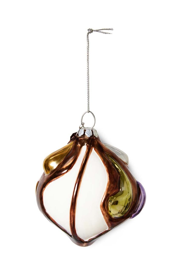 HKliving Колекционерска играчка за елха Hkliving Anatomic Round APH7005 многоцветен AA00