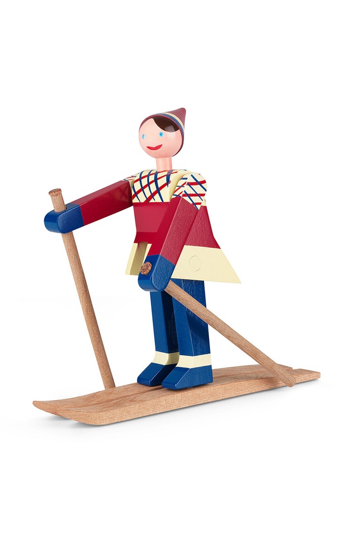 Коледна украса Kay Bojesen The skier Datti многоцветен 39411