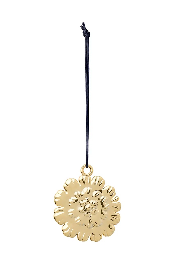 Viseći ukras Rosendahl Ball Flower zlatna 32578