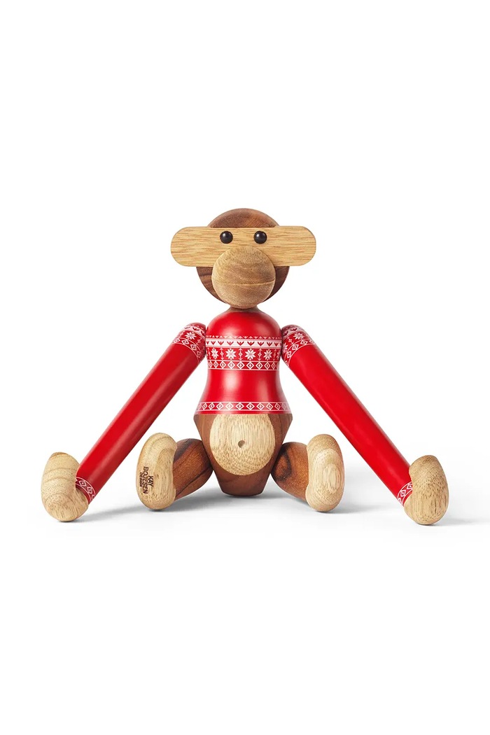 Декоративна фигурка Kay Bojesen Monkey Christmas Jumper 2024 S многоцветен 39571