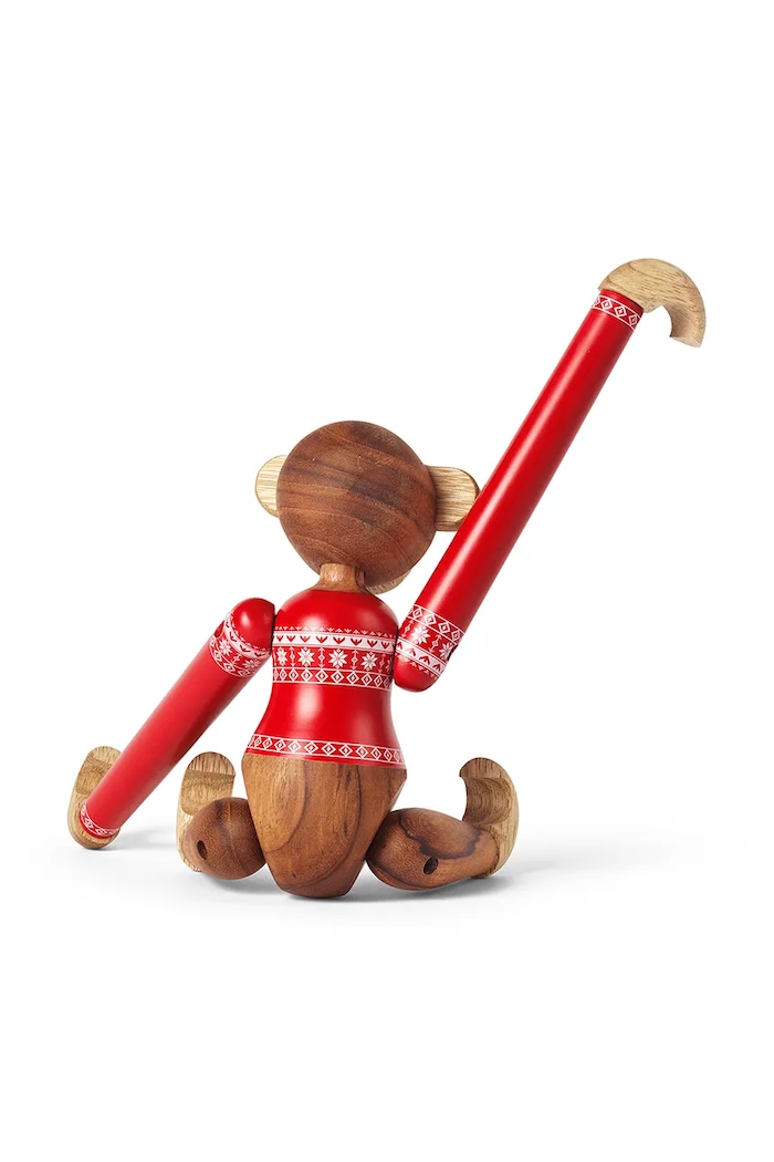 Лайфстайл Декоративна фигурка Kay Bojesen Monkey Christmas Jumper 2024 S 39571 многоцветен