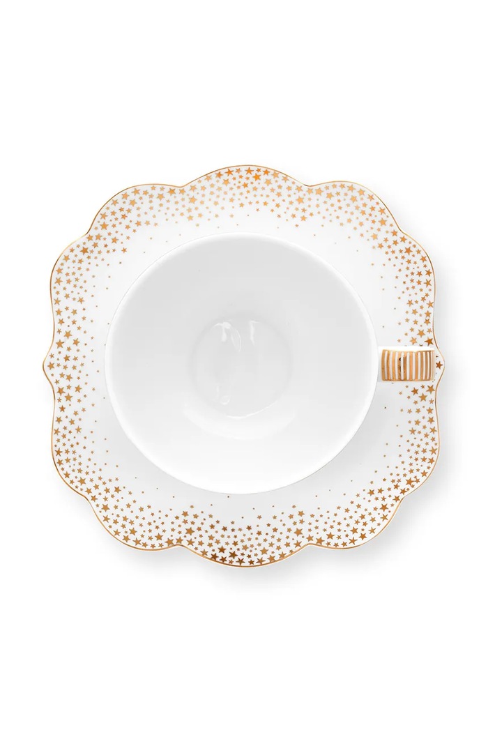 Bucătărie și bar Pip Studio ceașcă și farfurioară Royal Winter 225 ml 51.004.163 alb