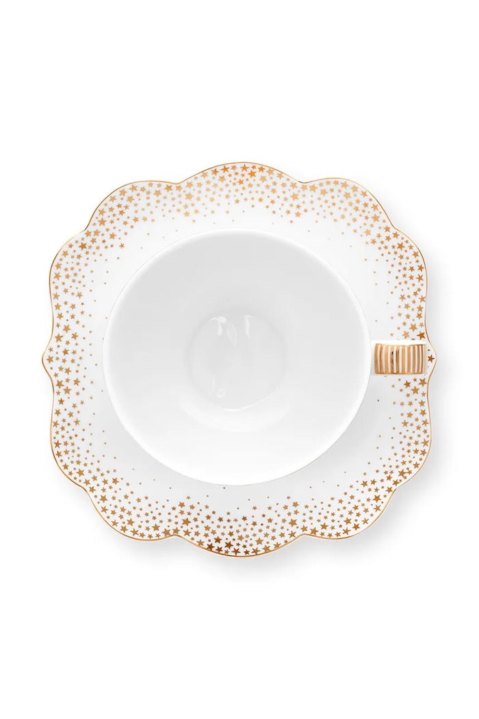 Bucătărie și bar Pip Studio ceașcă și farfurioară Royal Winter 225 ml 51.004.163 alb