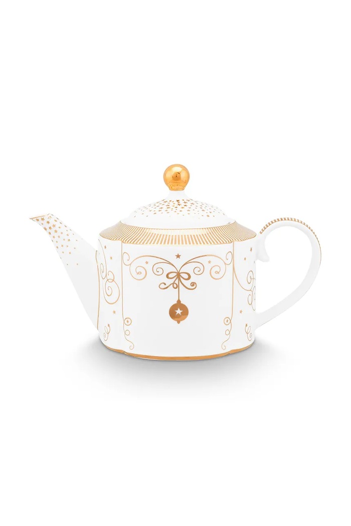 Pip Studio dzbanek do herbaty Royal Winter White 900 ml biały 51.005.073