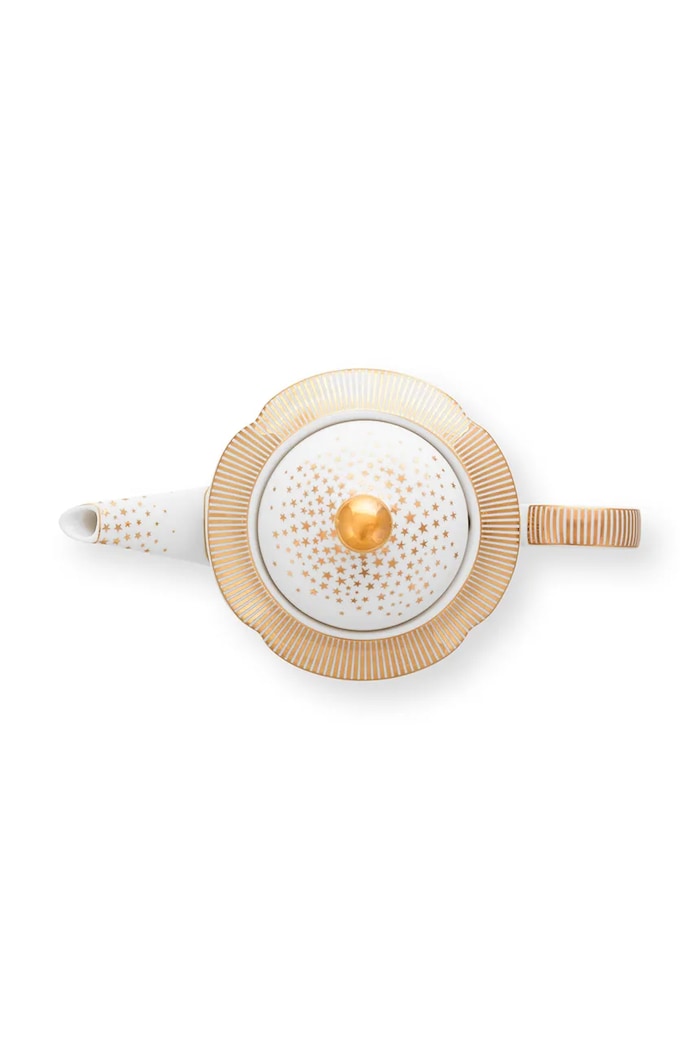 Lifestyle Pip Studio dzbanek do herbaty Royal Winter White 900 ml 51.005.073 biały