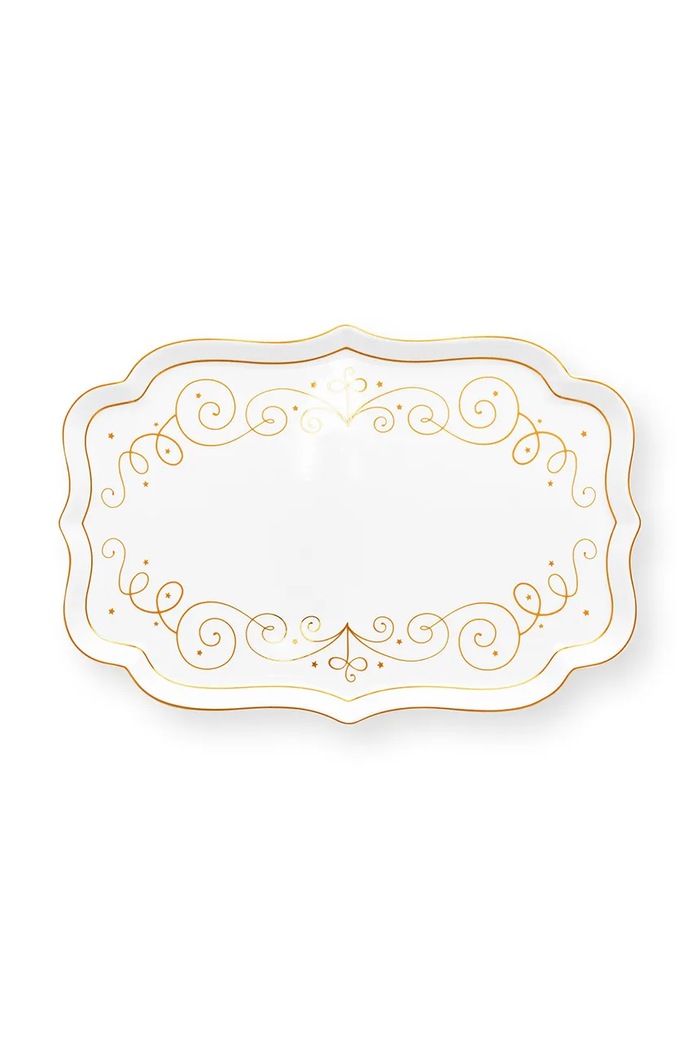 Pip Studio Un set de farfurii Royal Winter 6-pack alb 51.018.154