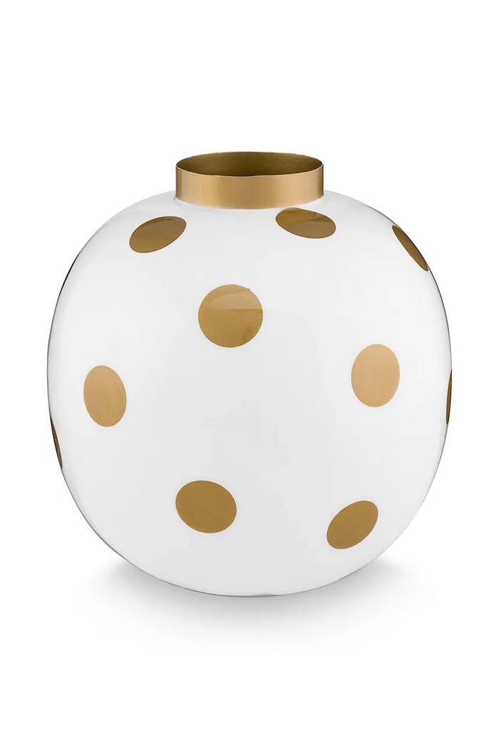 Pip Studio vaza decorativa Dots White-Gold multicolor 51.102.080