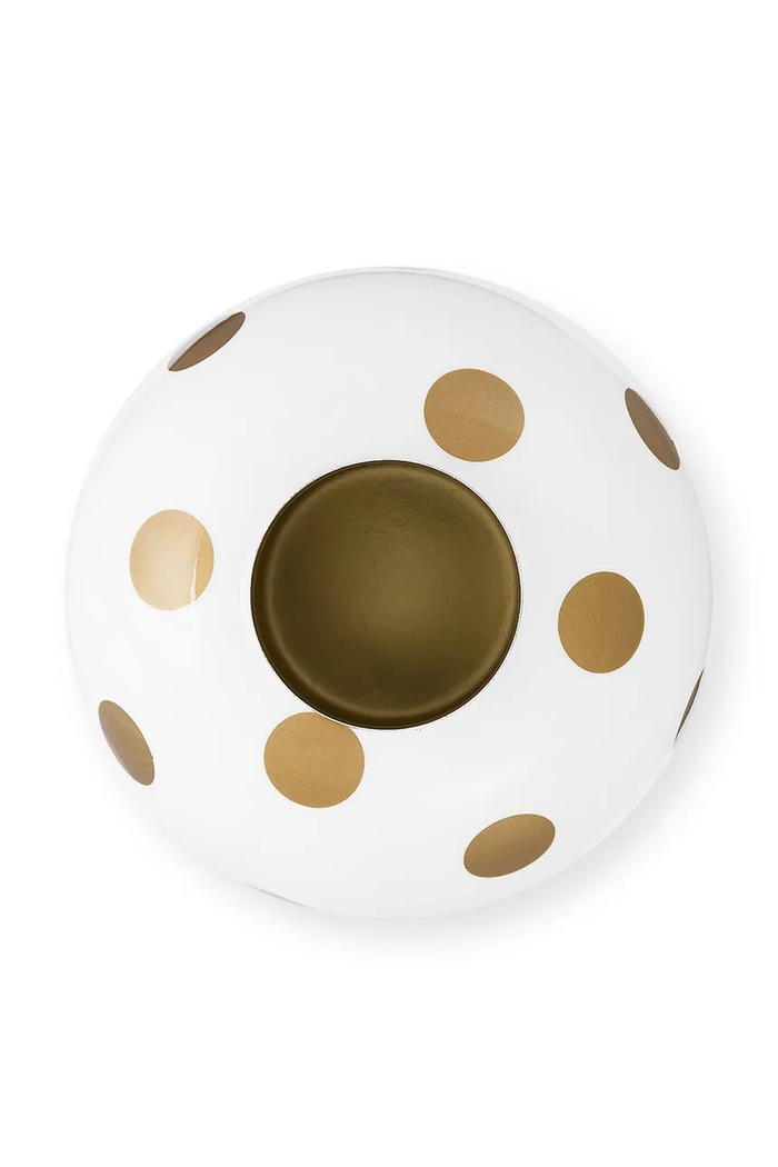 Living și dormitor Pip Studio vaza decorativa Dots White-Gold 51.102.080 multicolor