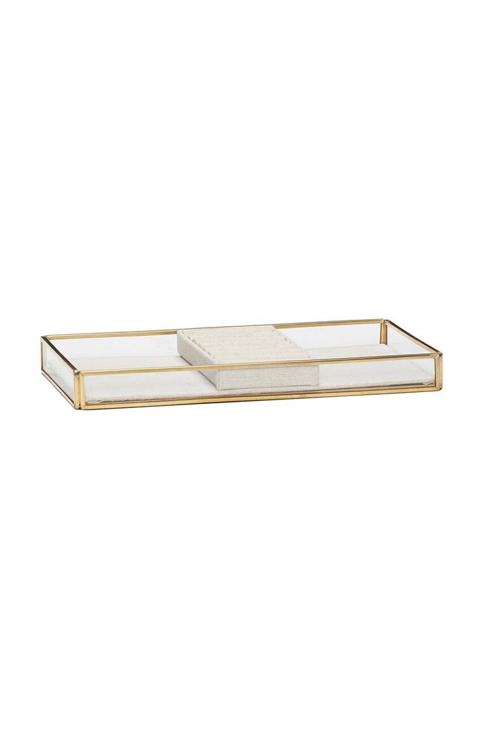 Organizator za nakit Hübsch Ecru Jewellery transparentna 151105