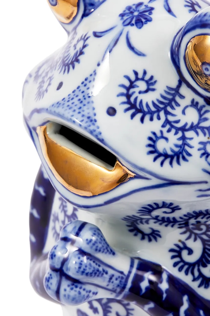 Living și dormitor Pols Potten pușculiță Bank Frog 230.300.193 multicolor
