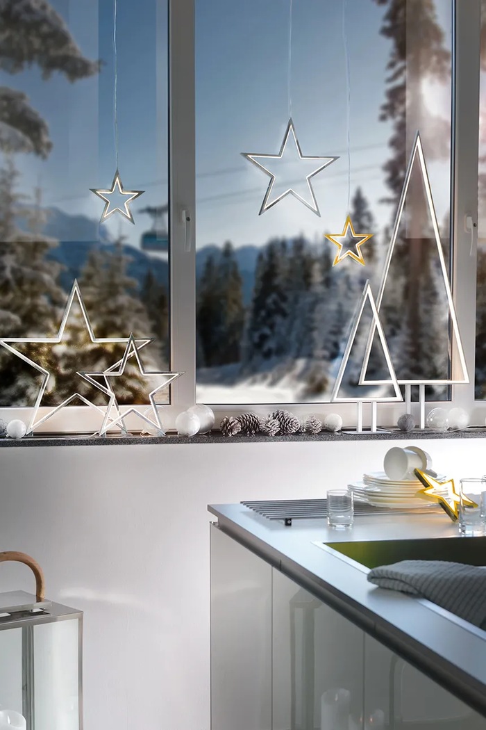 Led коледна украса Sompex Lucy 72150 сив AA00