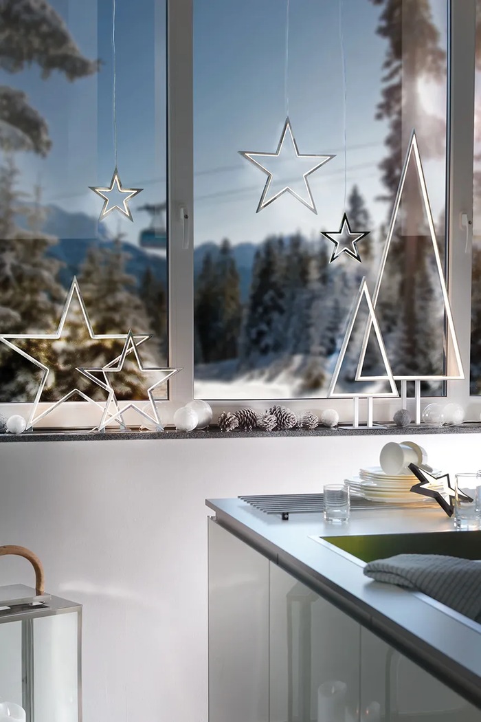 Led vianočná dekorácia Sompex Lucy 72151 čierna AA00