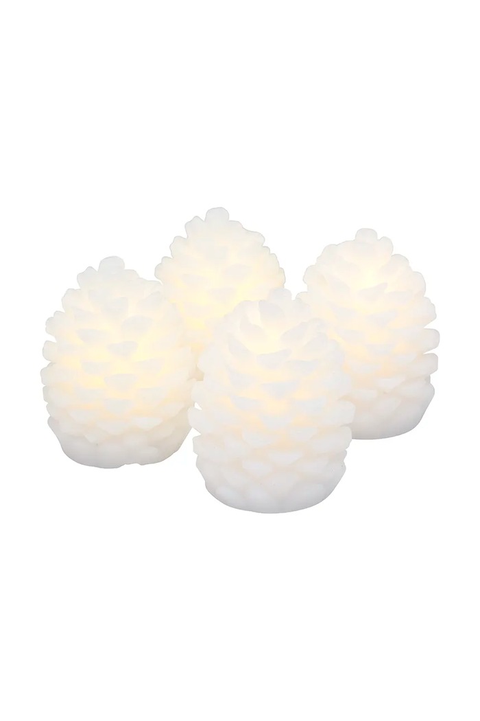 Sirius Set de decorațiuni de crăciun cu led Clara Kogle 4-pack alb 13103.