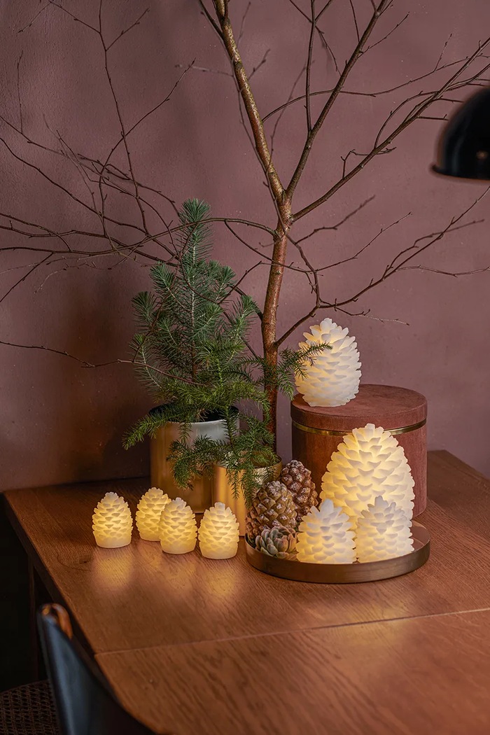 Sirius Set de decorațiuni de crăciun cu led Clara Kogle 4-pack 13103. alb AA00