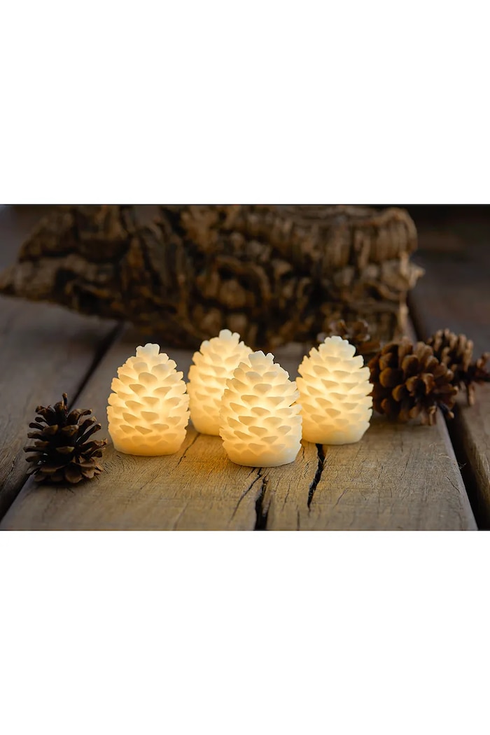 Lifestyle Sirius Set de decorațiuni de crăciun cu led Clara Kogle 4-pack 13103. alb