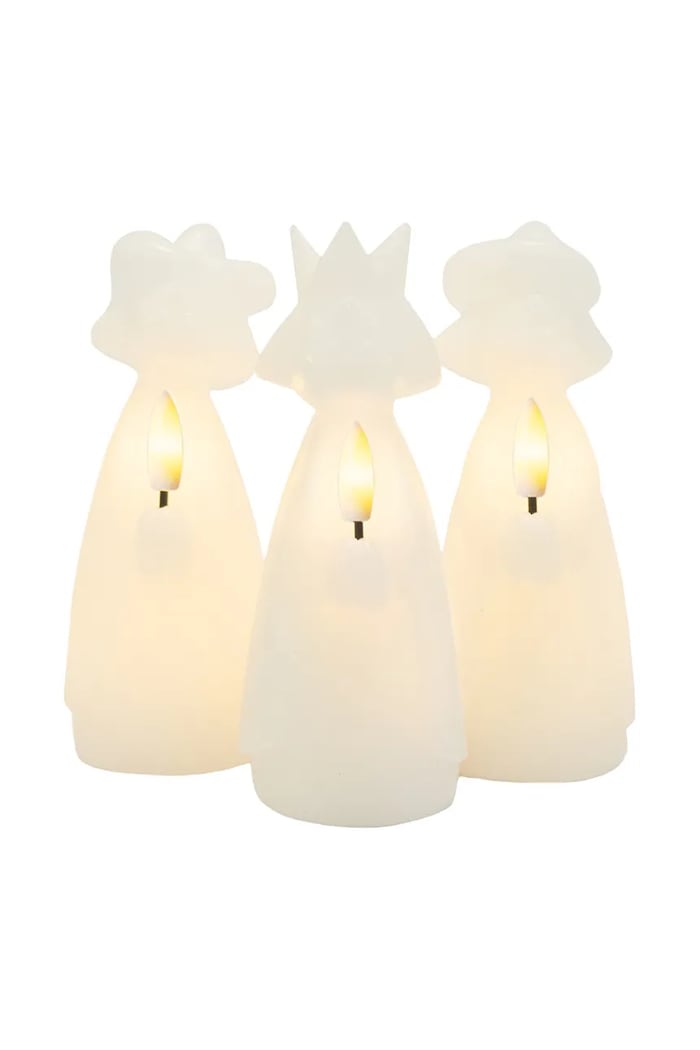 Set LED božićnih ukrasa Sirius Maria Tre Konger 3-pack bijela 13330