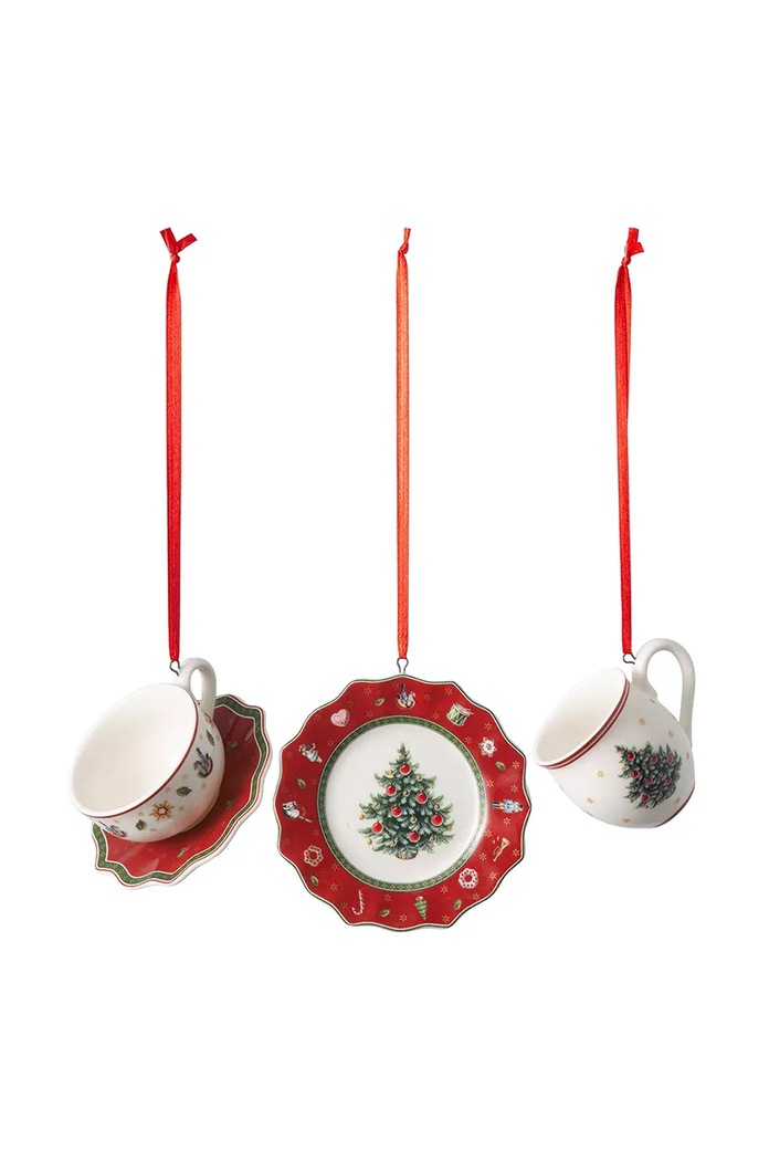Коледна украса Villeroy & Boch Toy's Delight (3 броя) многоцветен 14.8659.6665