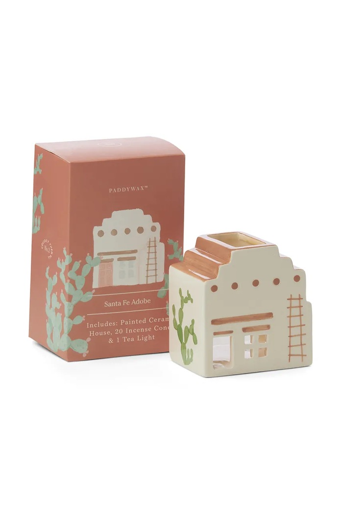 Home SPA Paddywax domek ceramiczny na kadzidełka Santa Fe Adobe IN0024EU multicolor