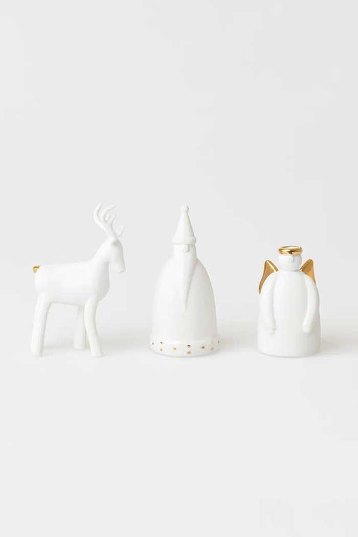 Raeder Figurka dekoracyjna Christmas 3-pack biały C92448