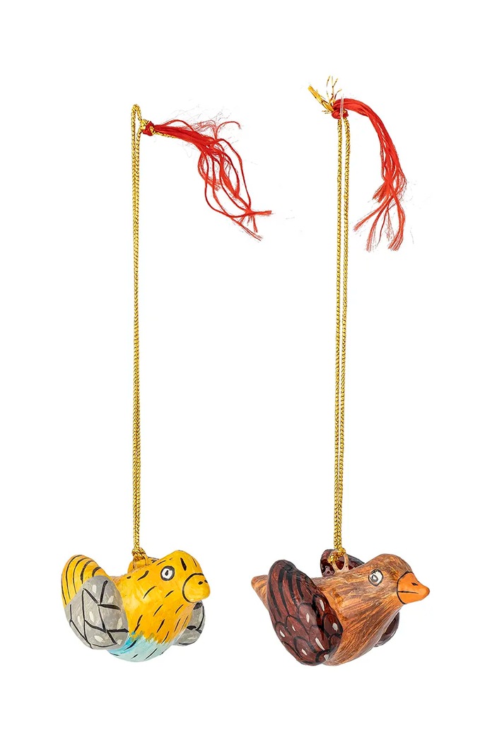 Комплект украшения елха Bloomingville Carmela Ornament (2 броя) жълт 82066073