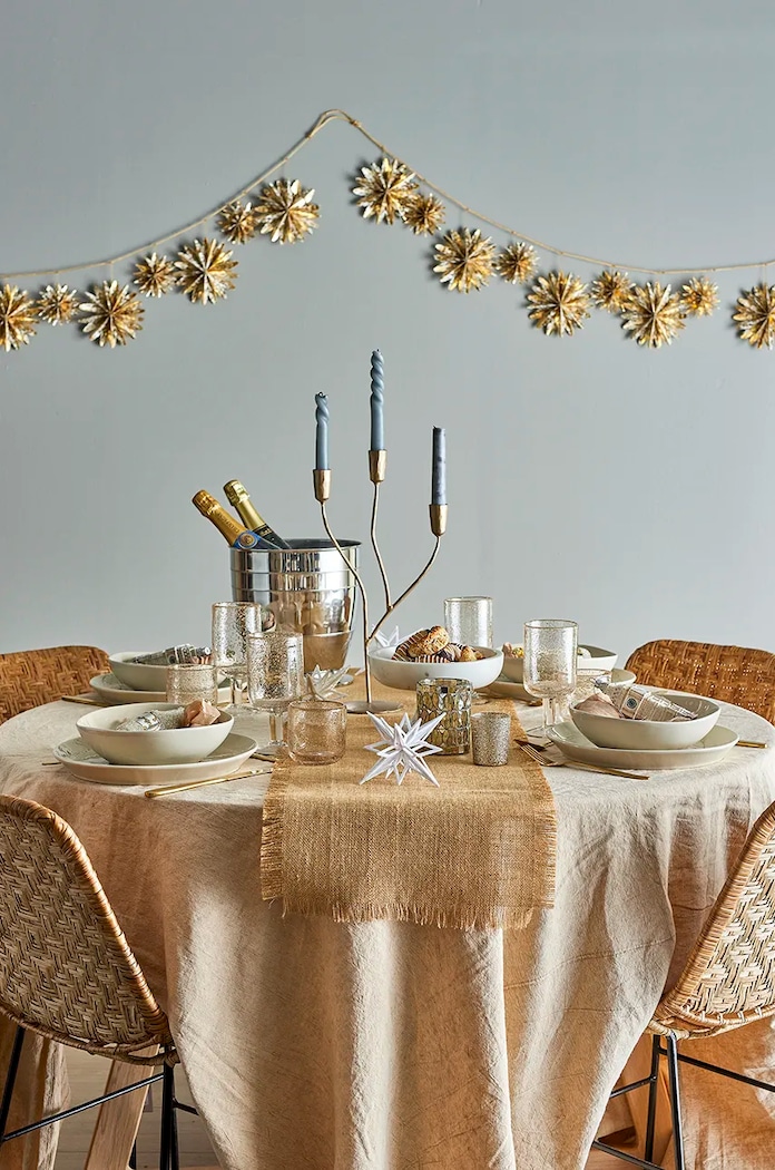 Коледна декорация за стена Bloomingville Bellac Garland 82066029 жълт AA00