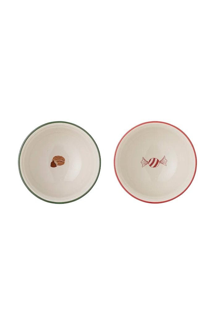 Bloomingville miska Jolly Bowl 500 ml 2-pack 82051530 czerwony AA00