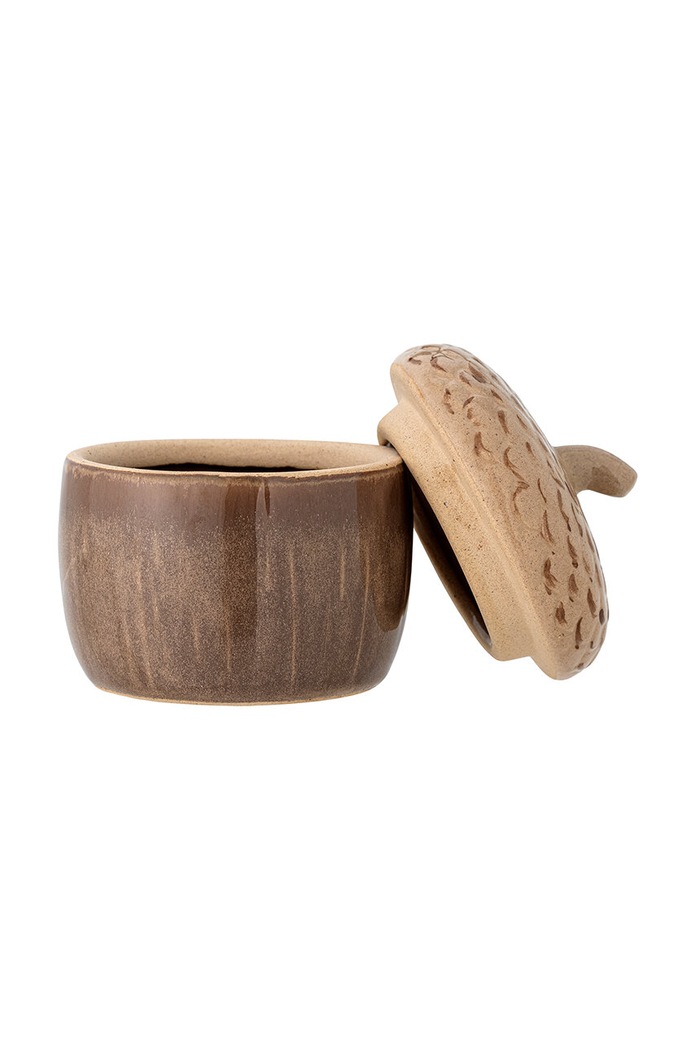 Δοχείο με καπάκι Bloomingville Acorn Jar 200 ml 82061137 καφέ AA00
