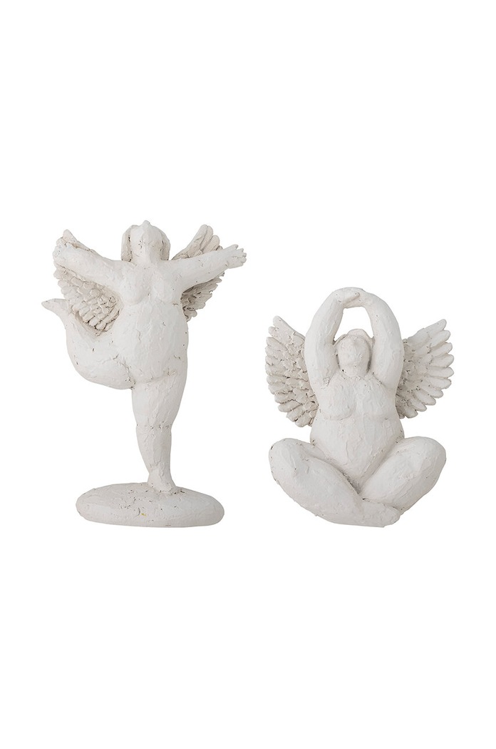 Χριστουγεννιάτικα στολίδια Bloomingville Hadassa Deco 2-pack λευκό 82060059