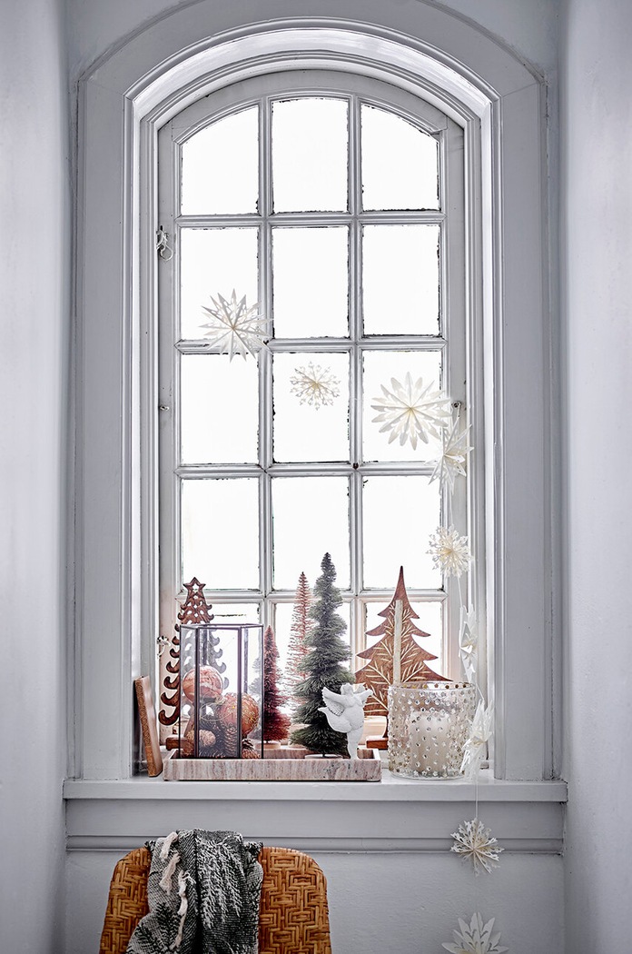 Χριστουγεννιάτικα στολίδια Bloomingville Hadassa Deco 2-pack 82060059 λευκό AA00