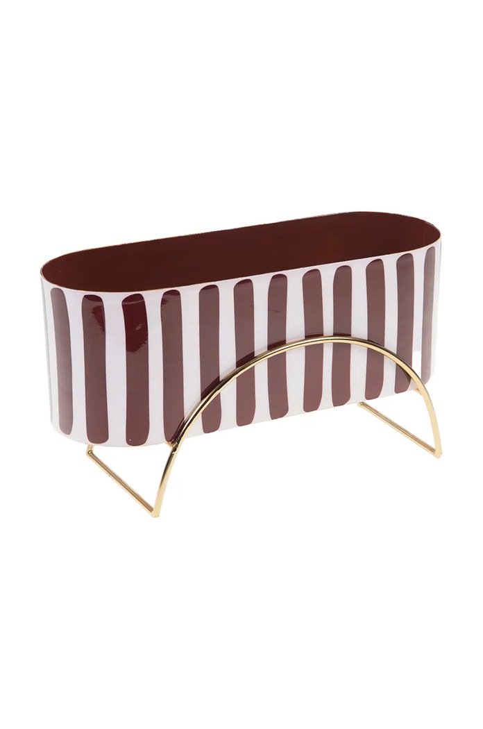 Obal na květináč se stojanem home & lifestyle 29 x 16 x 10 cm vícebarevná 165756