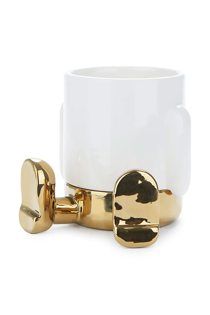 Balvi ghiveci Mr.Sitty Gold Edit 11 x 8,5 x 8,5 cm 27937 galben AA00
