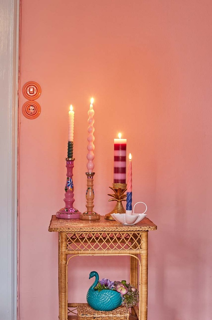 Rice zestaw świec led Soft Pink 2-pack CDLED.2ZSIG multicolor