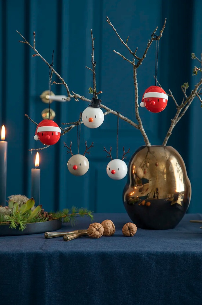 Decor Závesná dekorácia Hoptimist Snowman Ornament 26095 viacfarebná