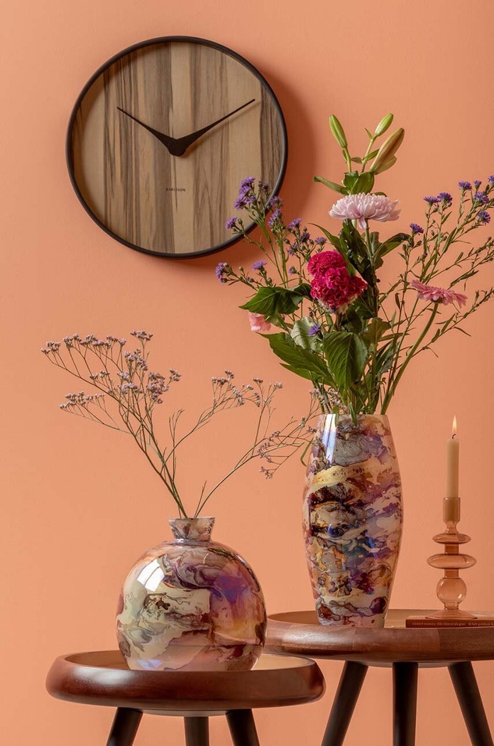 Living și dormitor Present Time vaza decorativa Melange Cone PT4211BR multicolor