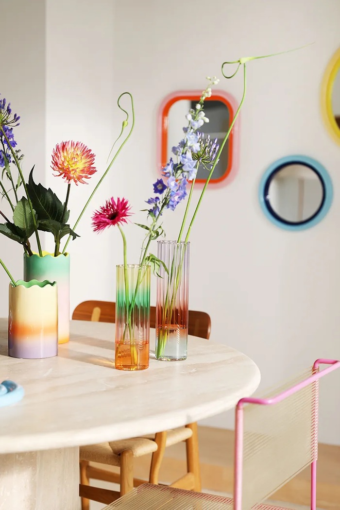 Living și dormitor &k amsterdam vaza decorativa gradient small 2898.02 multicolor