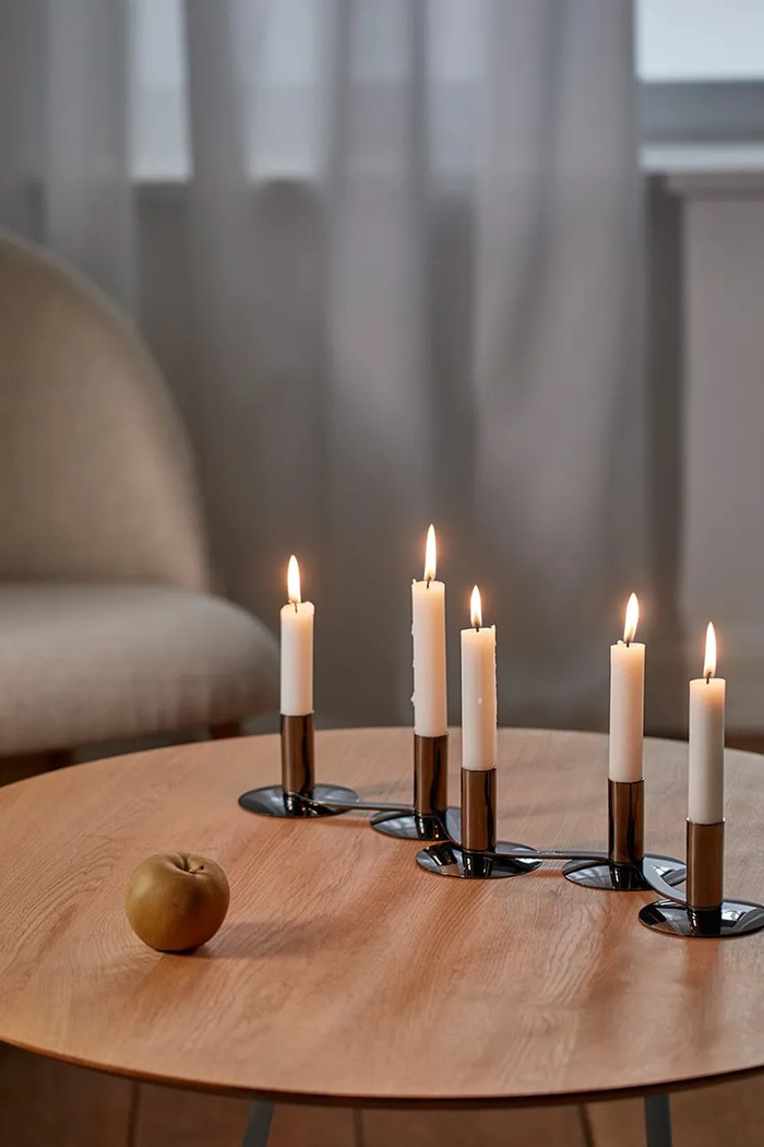 Dnevni boravak i spavaća soba Adventski svijećnjak Philippi Quintett P105041 šarena