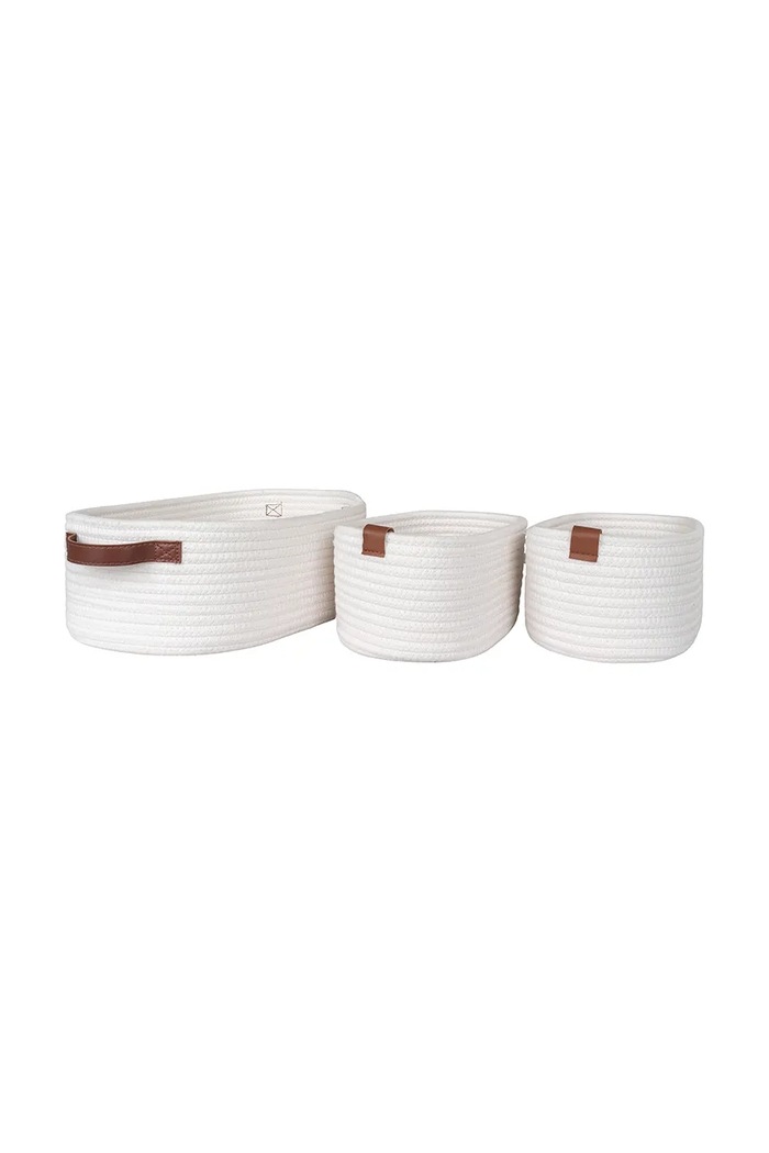 Sada úložných košů House Nordic Jarana 3-pack bílá 4401532